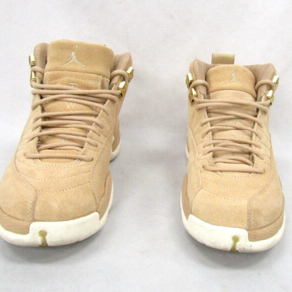 Nike Air Jordan Retro 12 XII Vachetta Tan Metallic Gold Sail Size Womens…